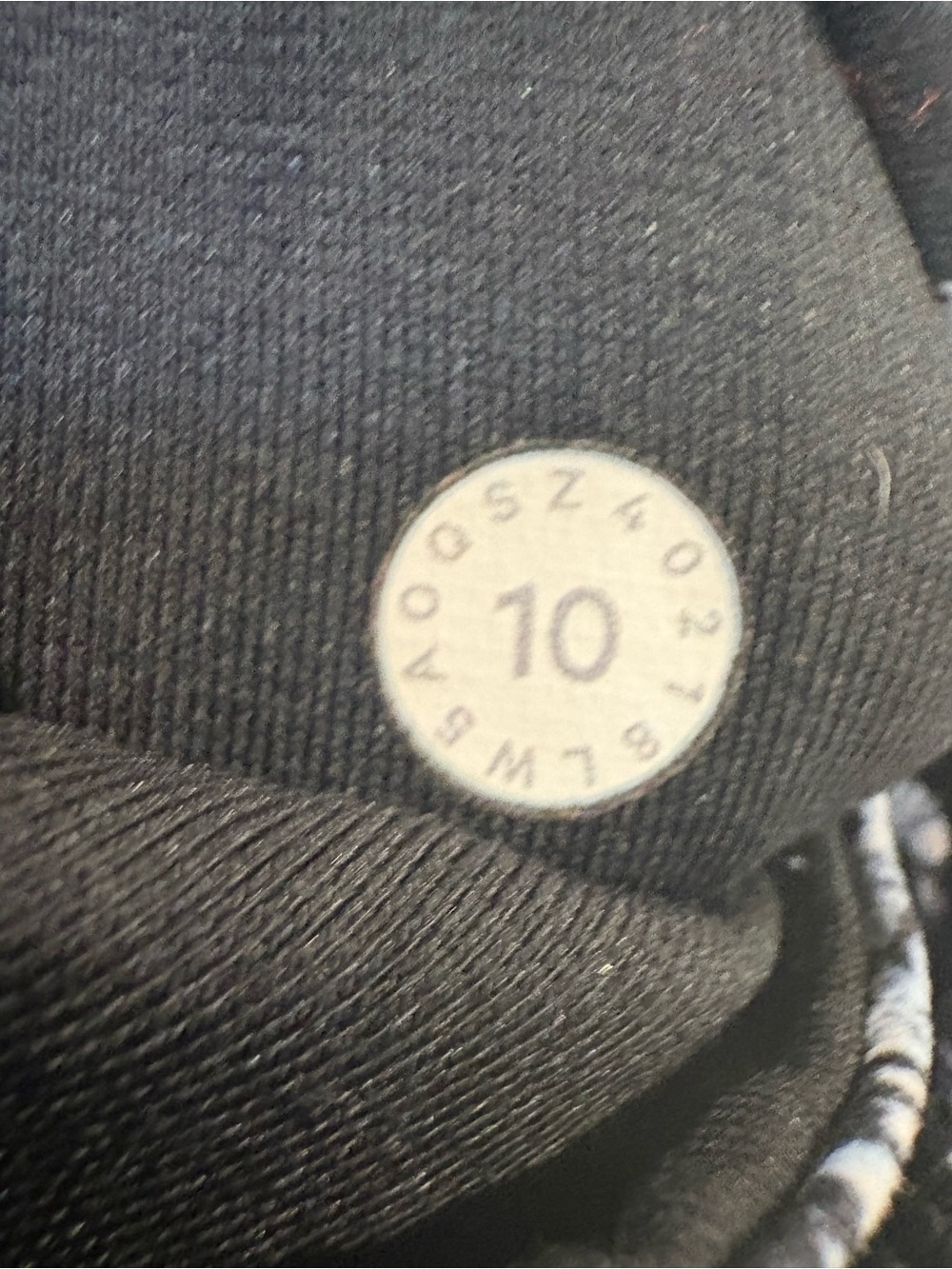 Lululemon Train Times 7/8 Leggings 25” Womens 10 Eternal Wave Starlight Black - Picture 5 of 7